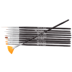 Komplet 10 syntetycznych pędzelk&oacute;w