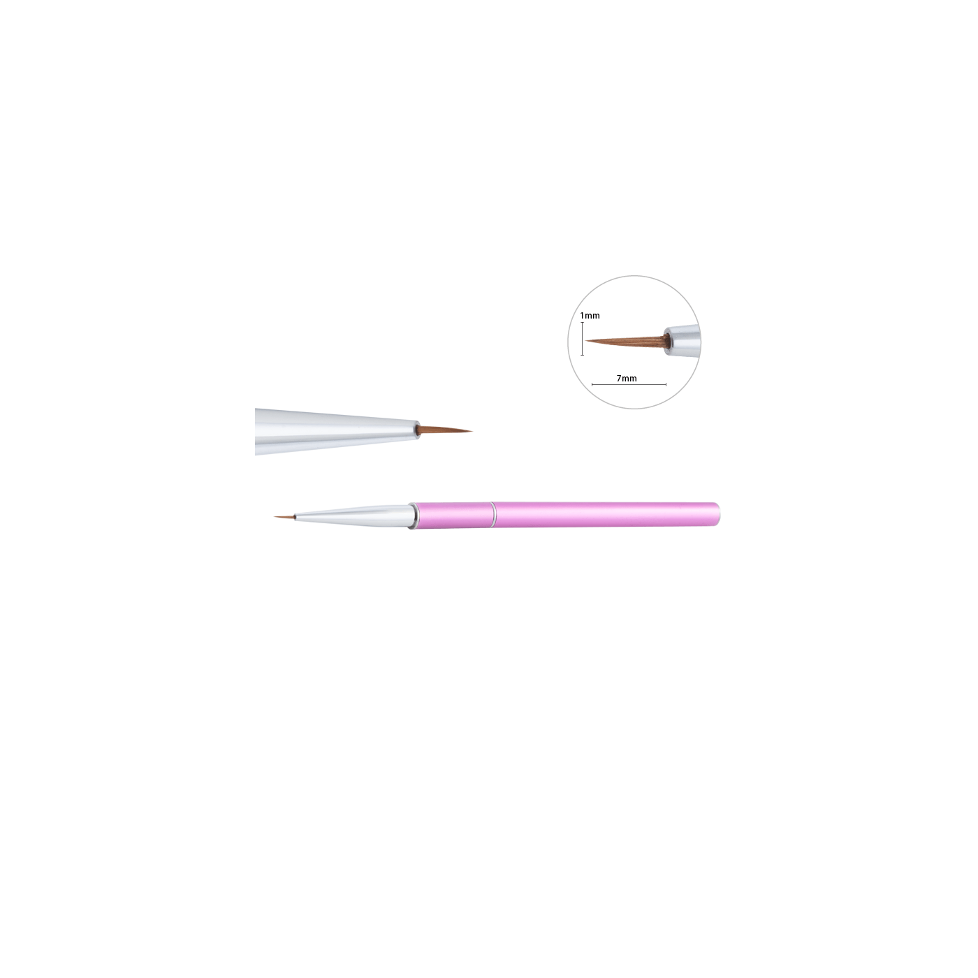 Pędzelek naturalny do zdobień nr 0