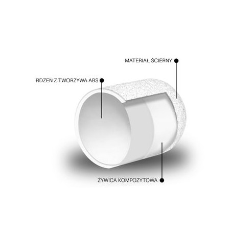 Kapturek zaokrąglony ABS White 13mm 150