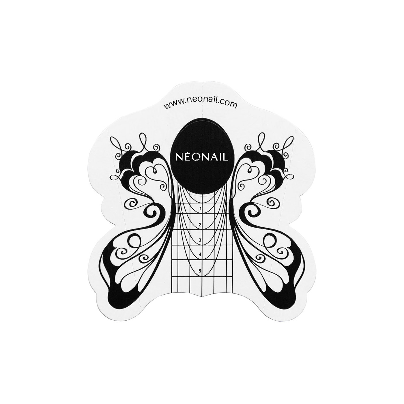 Szablon do przedłużania paznokci MOTYL 500 szt.