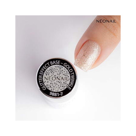 Baza hybrydowa Glitter Effect Base Gold Twinkle 7,2 ml