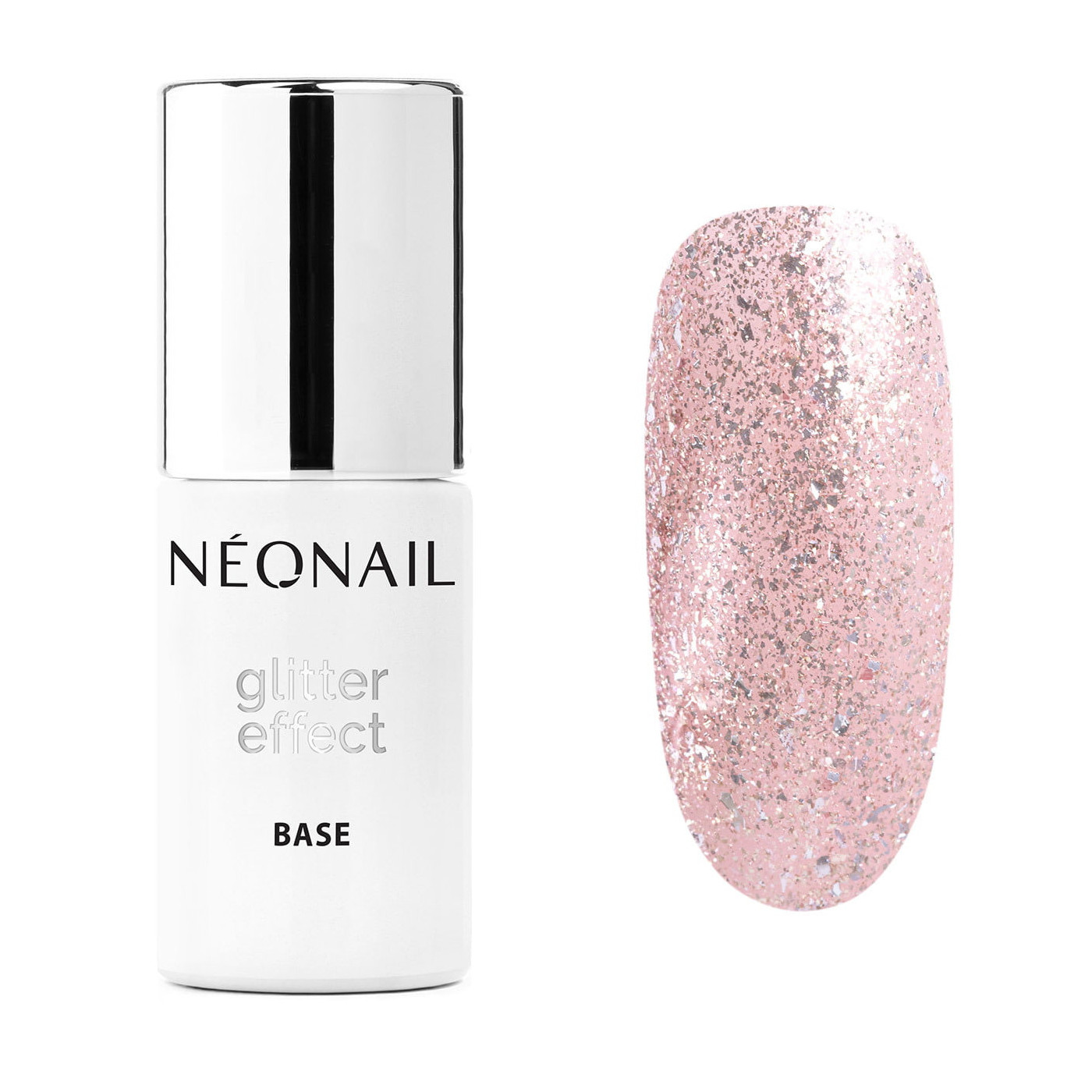 Baza Hybrydowa Glitter Effect Base Rose Twinkle 7,2 ml Baza Hybrydowa Glitter Effect Base Rose Twinkle 7,2 ml