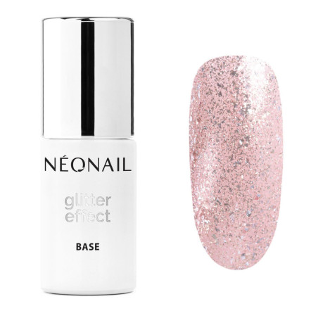 Baza Hybrydowa Glitter Effect Base Rose Twinkle 7,2 ml
