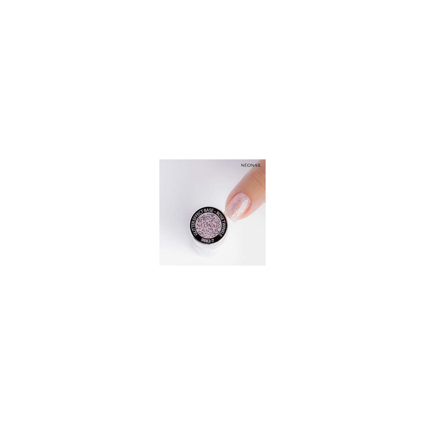 Baza Hybrydowa Glitter Effect Base Rose Twinkle 7,2 ml Baza Hybrydowa Glitter Effect Base Rose Twinkle 7,2 ml