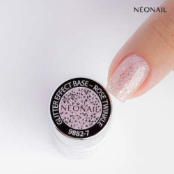 Baza Hybrydowa Glitter Effect Base Rose Twinkle 7,2 ml Baza Hybrydowa Glitter Effect Base Rose Twinkle 7,2 ml