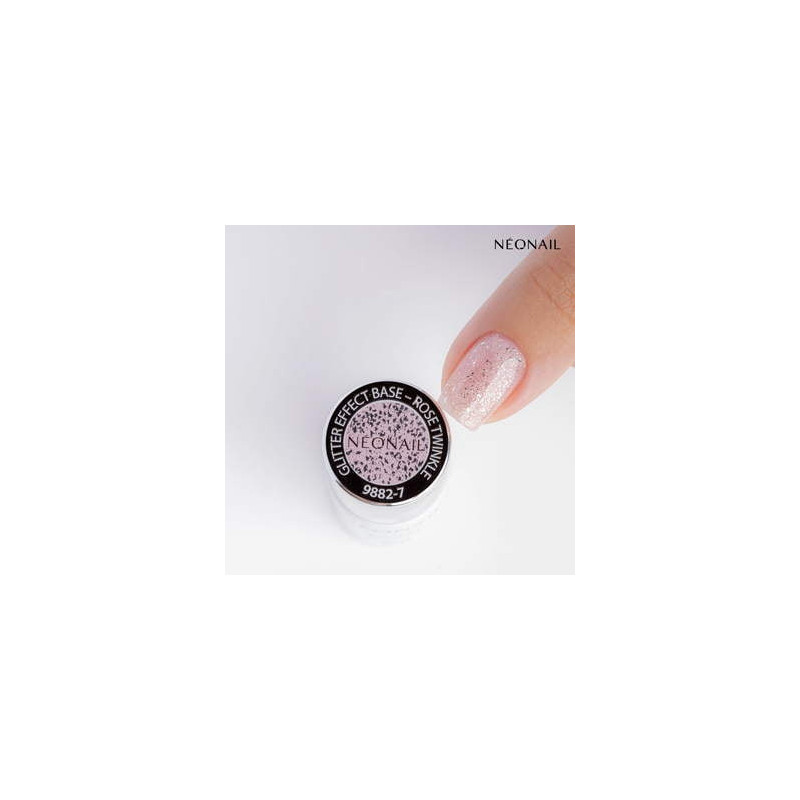 Baza Hybrydowa Glitter Effect Base Rose Twinkle 7,2 ml Baza Hybrydowa Glitter Effect Base Rose Twinkle 7,2 ml