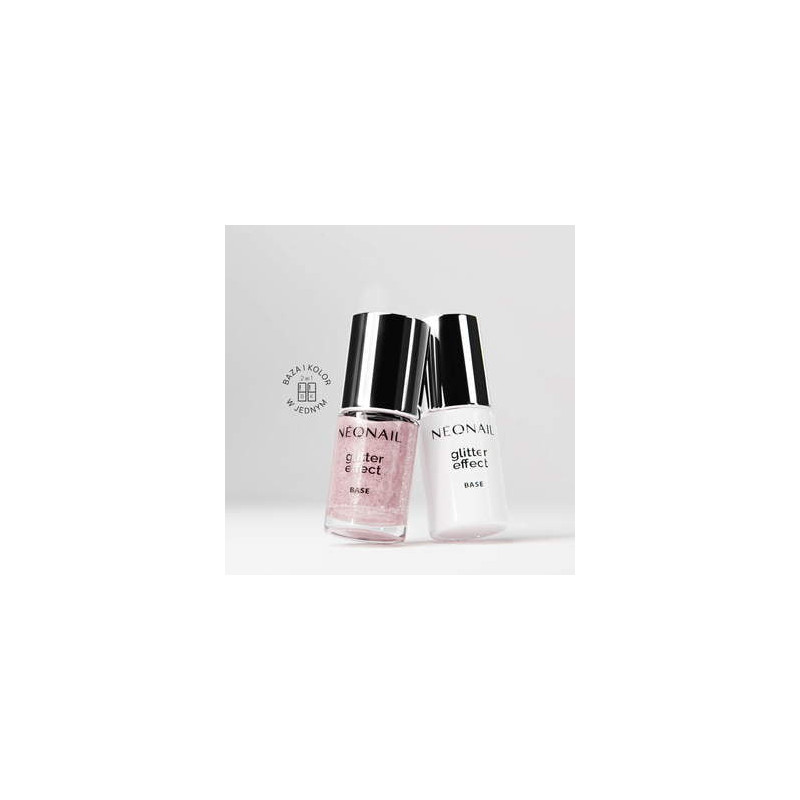 Baza Hybrydowa Glitter Effect Base Rose Twinkle 7,2 ml Baza Hybrydowa Glitter Effect Base Rose Twinkle 7,2 ml
