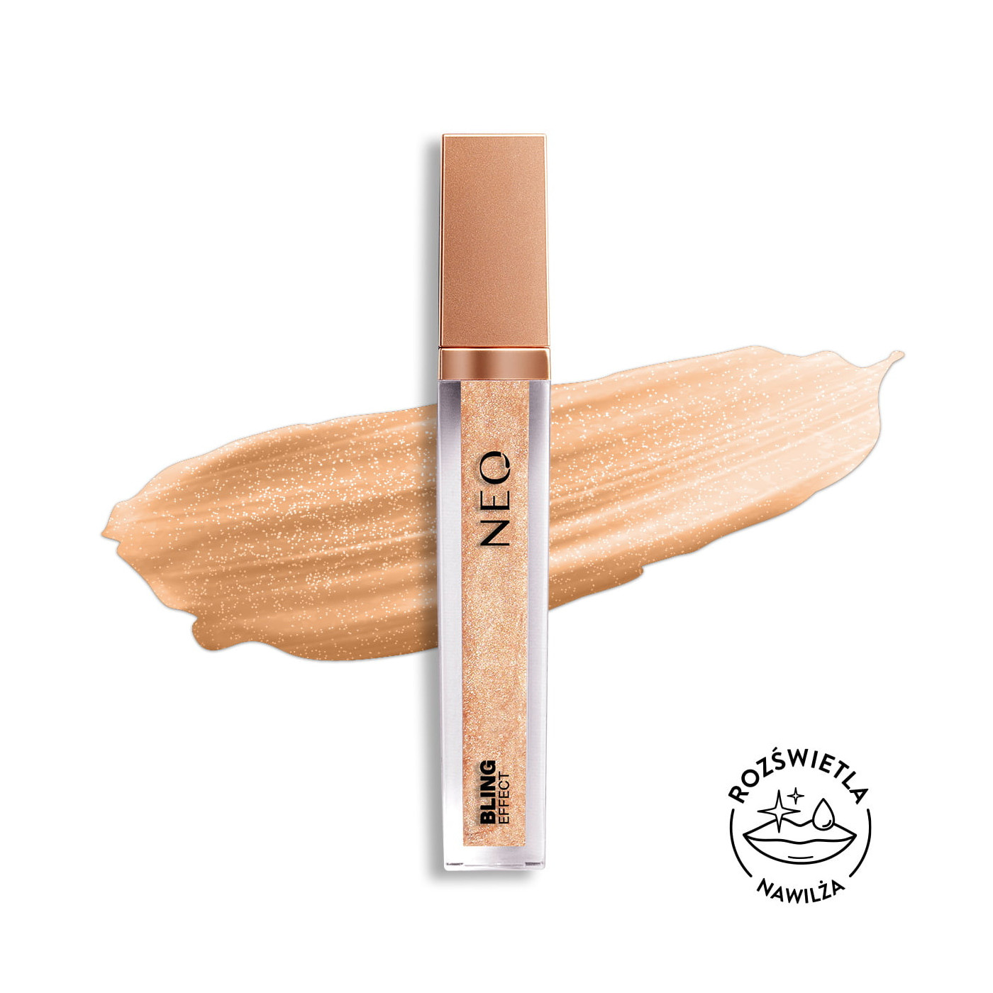 37 Błyszczyk do ust Bling Effect Lipgloss Almond