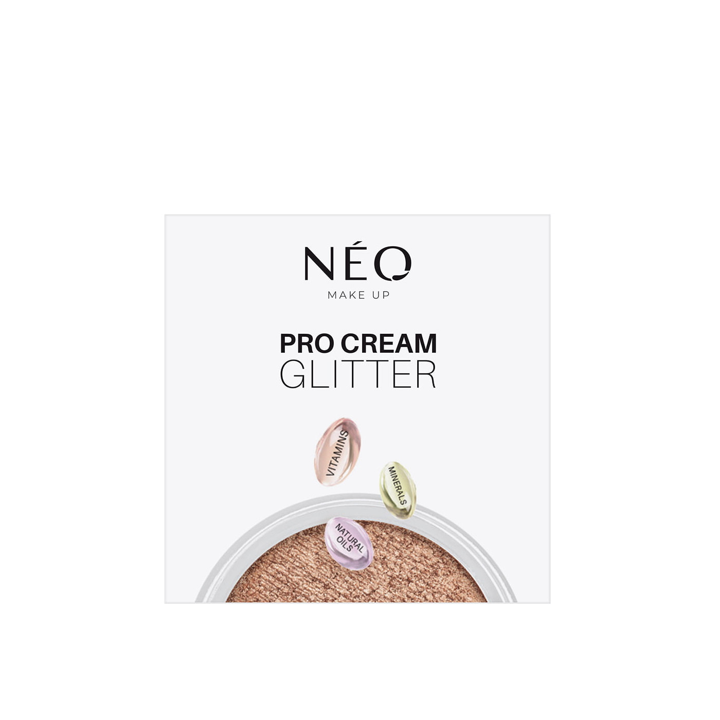 14 Cienie w kremie Pro Cream Glitter Sparkly Rose