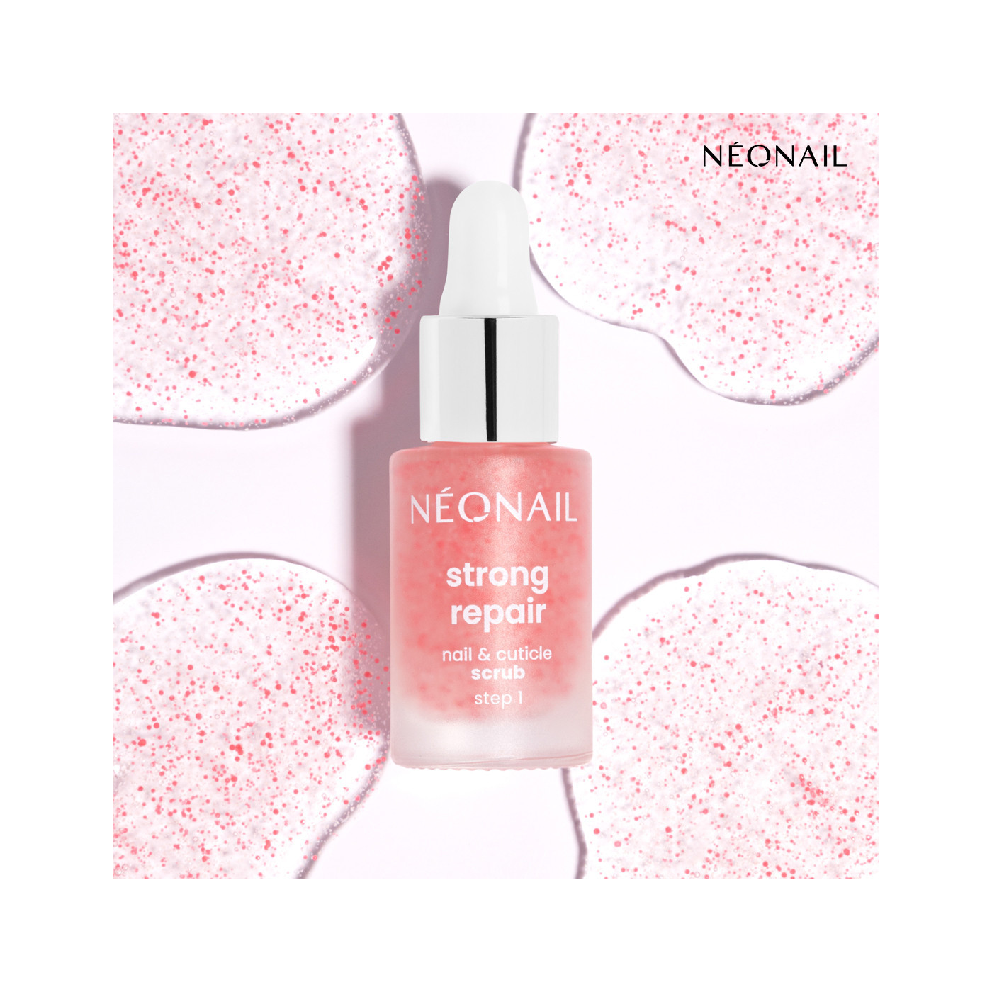 Regenerujący peeling do sk&oacute;rek i paznokci &ndash; Strong Repair Nail and Cuticle Scrub 6,5 ml