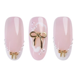 Ozdoba 3D &ndash; złote kokardki