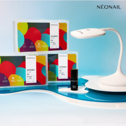 Tipsy elastyczne do przedłużania paznokci Invisible Flexi Tips 300 szt. - 01 Clear Oval