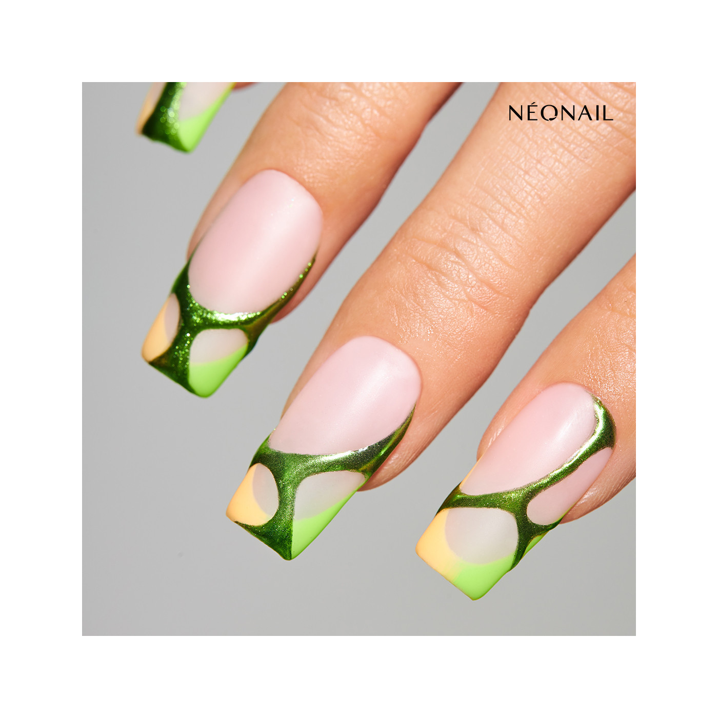 Tipsy elastyczne do przedłużania paznokci Invisible Flexi Tips 300 szt. - 02 Clear Square