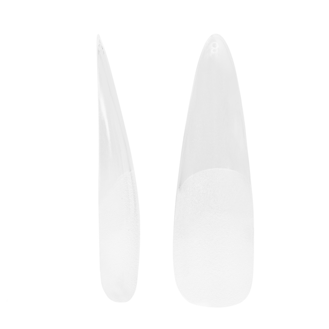 Tipsy elastyczne do przedłużania paznokci Invisible Flexi Tips 300 szt. - Clear Stiletto