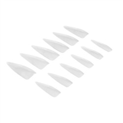 Tipsy elastyczne do przedłużania paznokci Invisible Flexi Tips 300 szt. - Clear Stiletto
