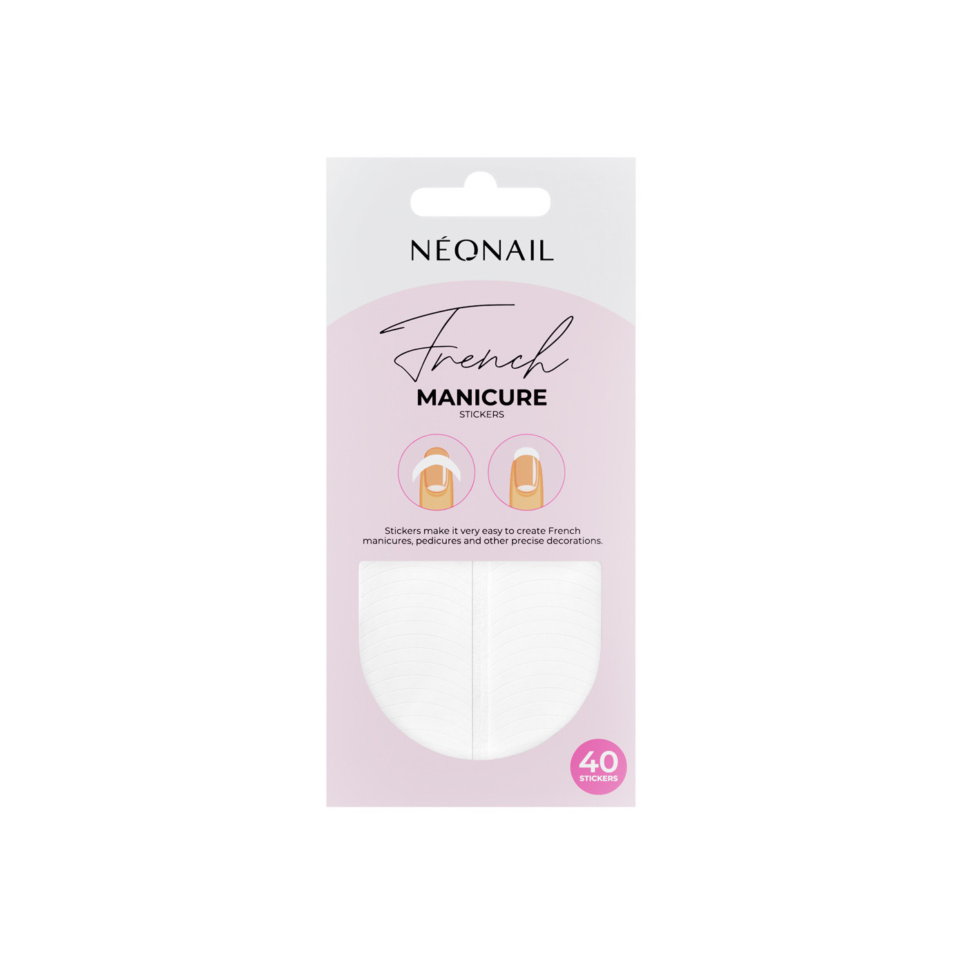 Szablony do french manicure 40 szt. - 01