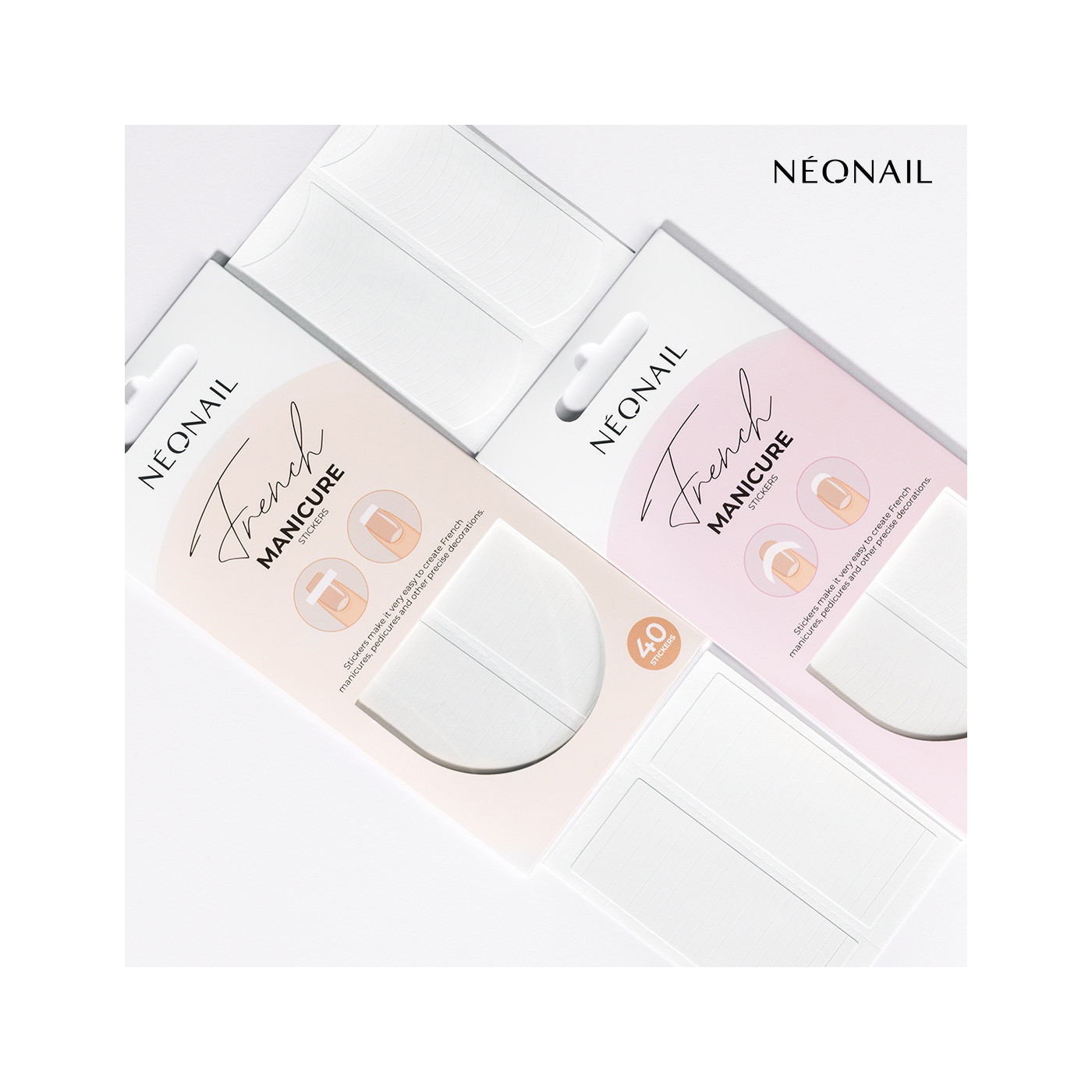 Szablony do french manicure 40 szt. - 02