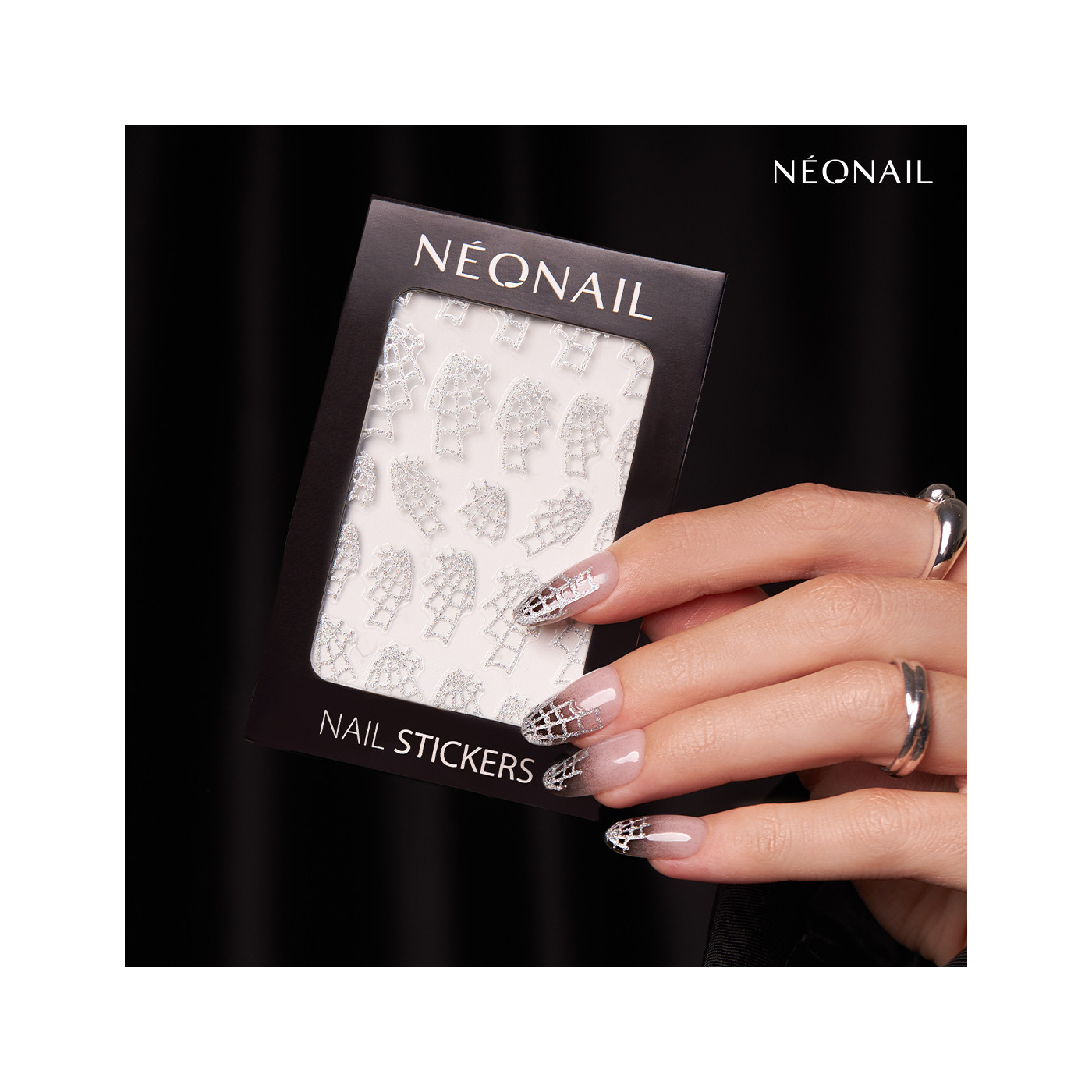 Naklejki na paznokcie Spider Webs 04