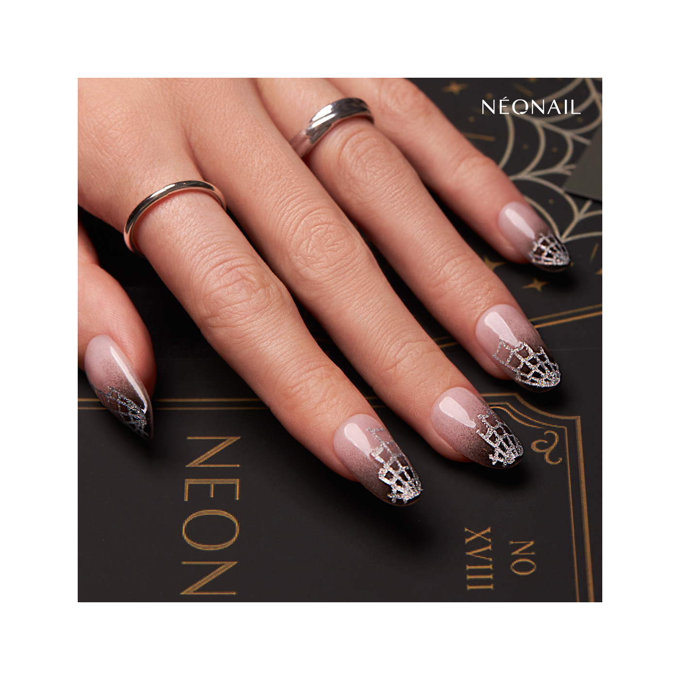 Naklejki na paznokcie Spider Webs 04