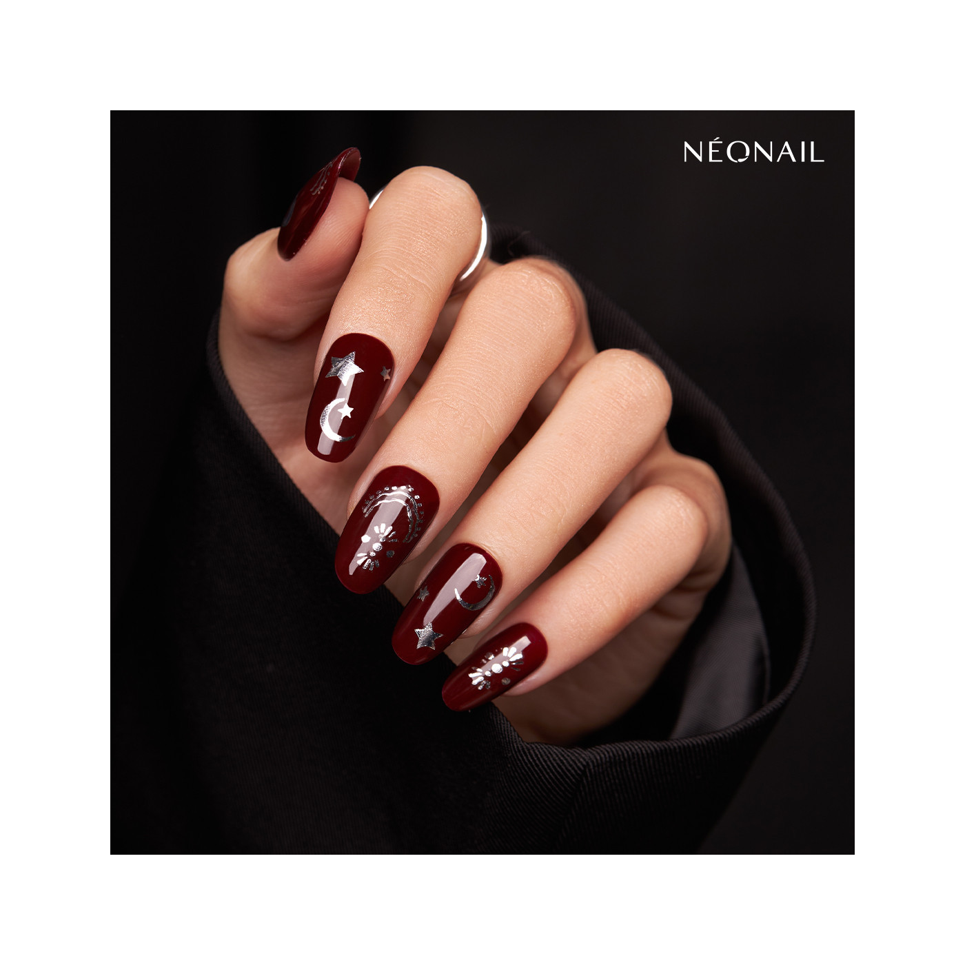 Naklejki na paznokcie Astro Silver 05