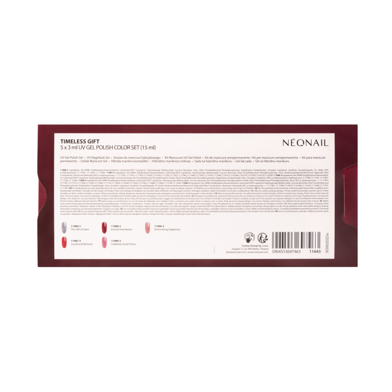 Zestaw 5 x lakier hybrydowy mini Timeless Gift