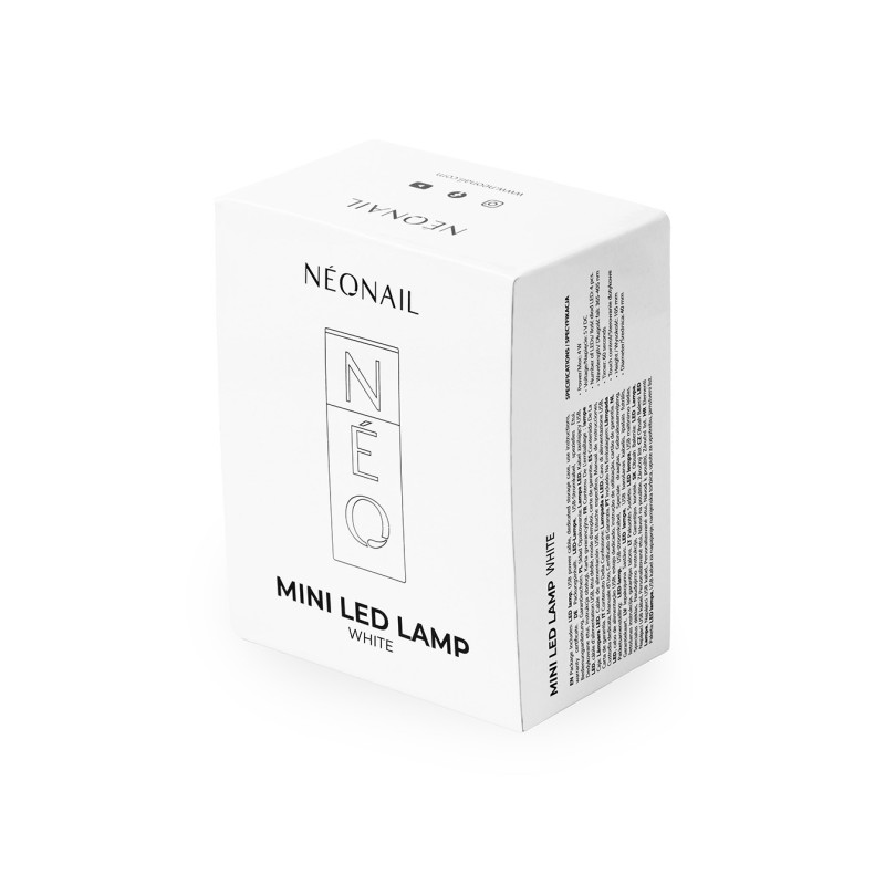 Biała mini lampa LED do paznokci NEO TUBE White