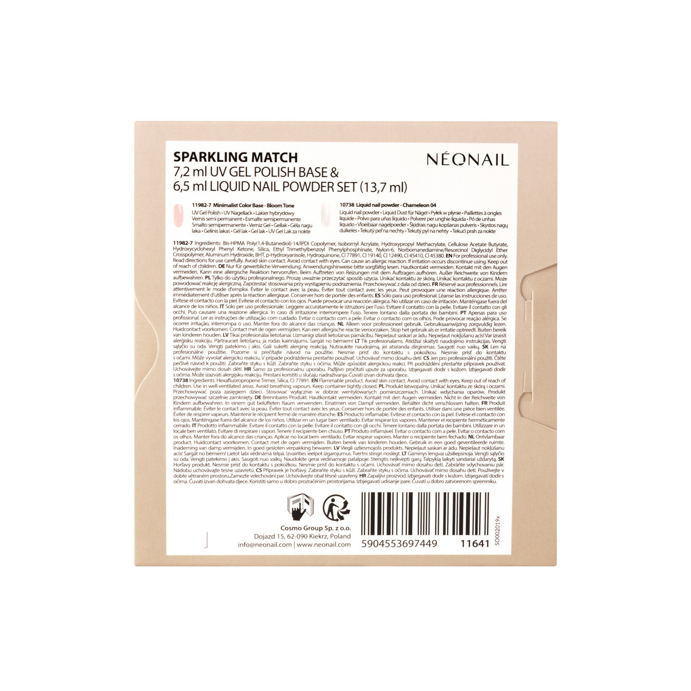 Zestaw baza hybrydowa i pyłek w płynie Sparkling Match