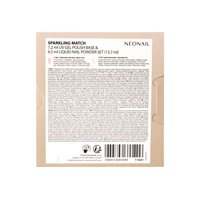 Zestaw baza hybrydowa i pyłek w płynie Sparkling Match