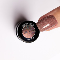 Lakier hybrydowy Snowlit Gold 7,2 ml &bull; Sklep NEONAIL - wszystko dla paznokci