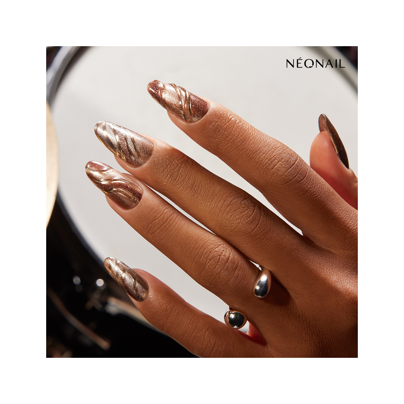 Lakier hybrydowy Snowlit Gold 7,2 ml &bull; Sklep NEONAIL - wszystko dla paznokci