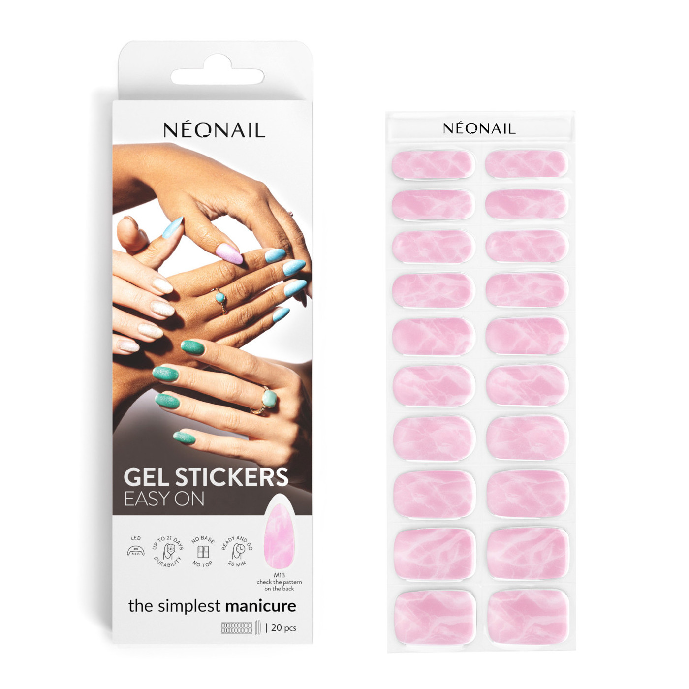 Hybryda w naklejce GEL STICKERS EASY ON M13