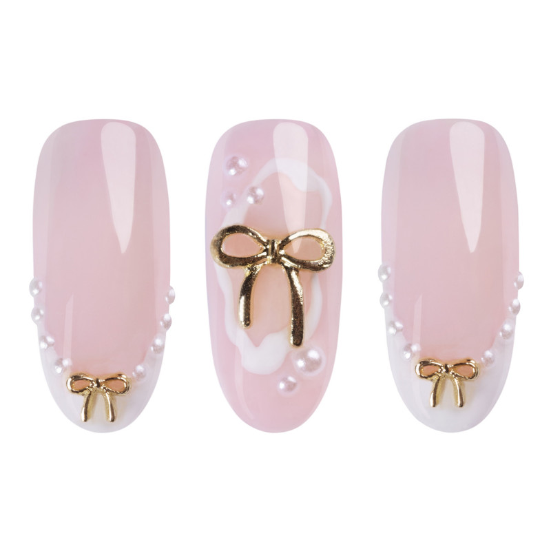 Ozdoba 3D &ndash; złote kokardki