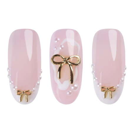 Ozdoba 3D &ndash; złote kokardki