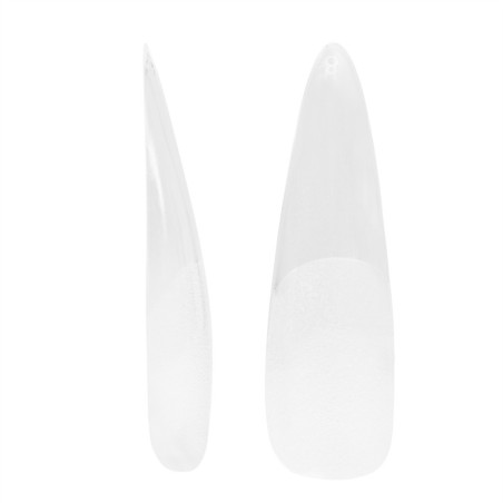 Tipsy elastyczne do przedłużania paznokci Invisible Flexi Tips 300 szt. - Clear Stiletto