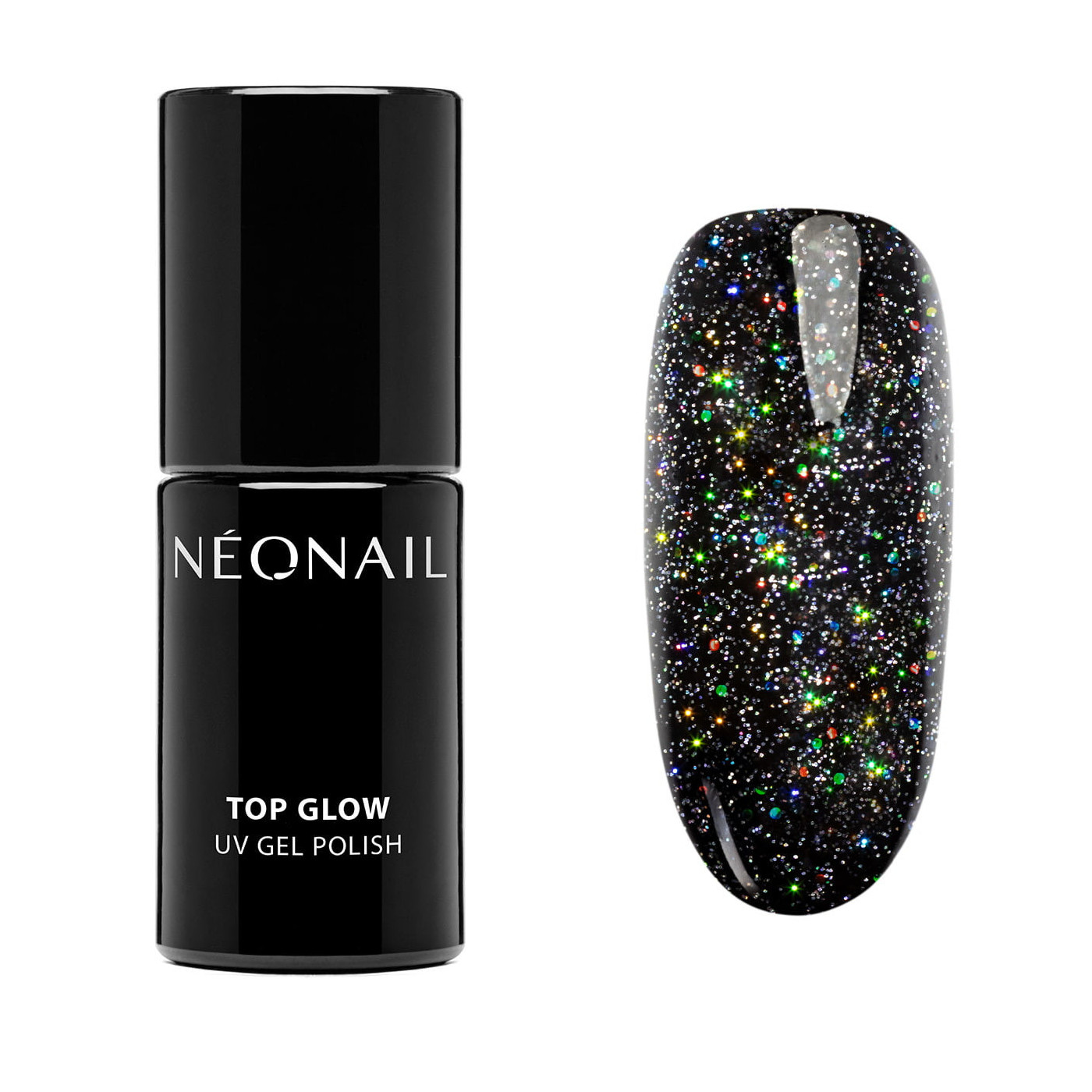 Top hybrydowy 7,2 ml Top Glow Multicolor Holo