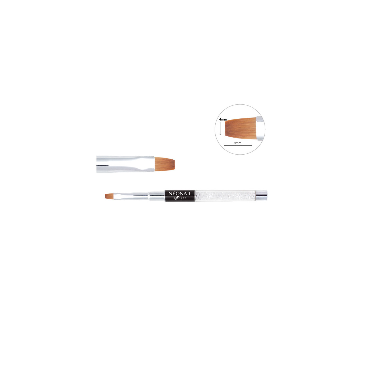 Pędzelek do żelu NN Expert - Gel Brush Flat 04 Pędzelek do żelu NN Expert - Gel Brush Flat 04