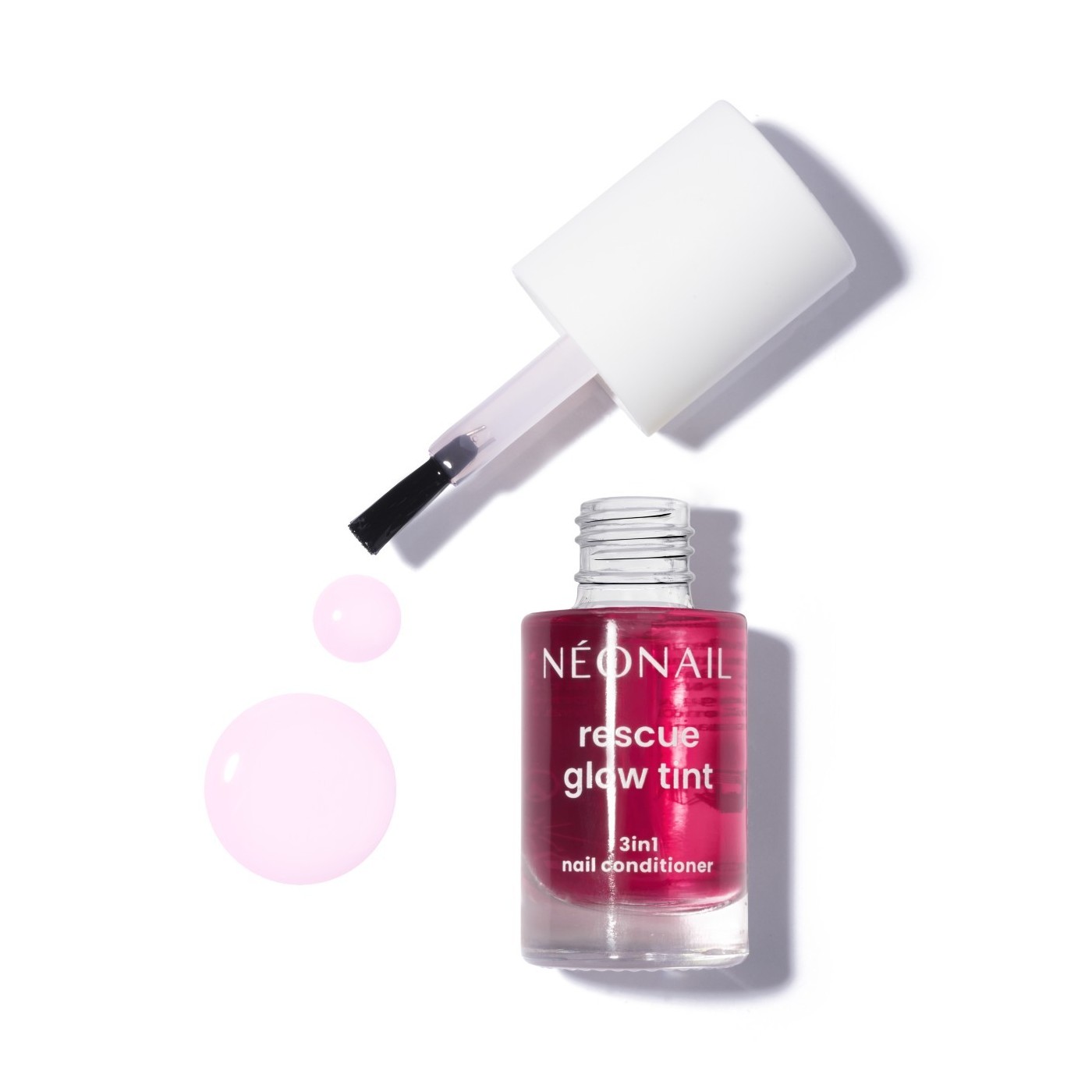 Regenerująca odżywka do paznokci Rescue Glow Tint Glazed Strawberry &ndash; truskawkowy odcień