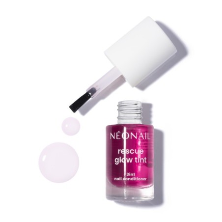 Regenerująca odżywka do paznokci Rescue Glow Tint Glazed Raspberry &ndash; pielęgnacyjna moc koloru