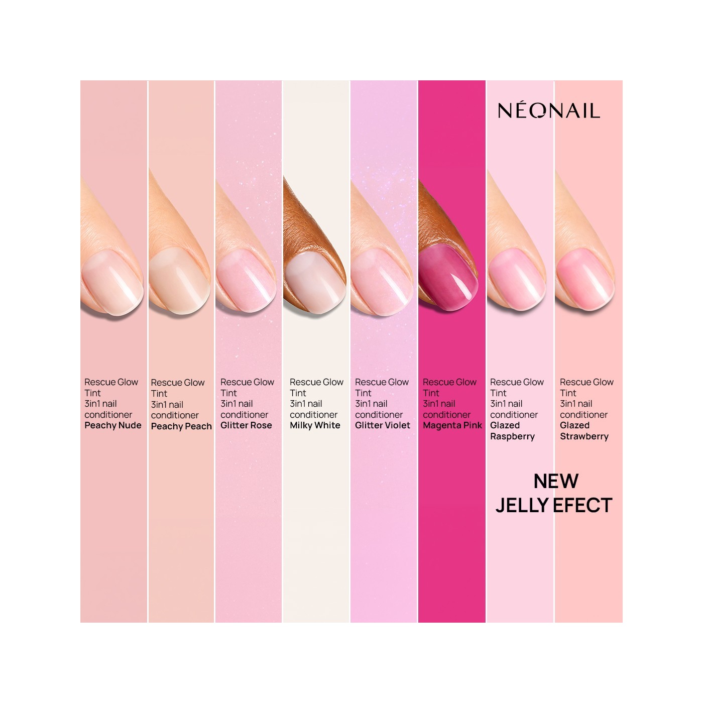 Regenerująca odżywka do paznokci Rescue Glow Tint 3in1 Nail Conditioner Magenta Pink
