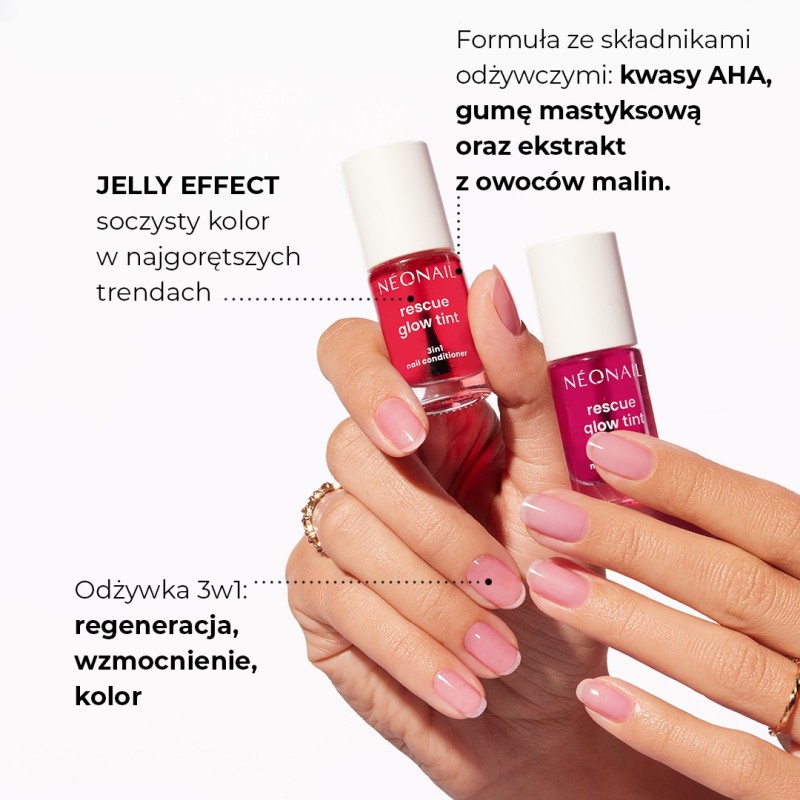Regenerująca odżywka do paznokci Rescue Glow Tint Glazed Raspberry – pielęgnacyjna moc koloru Regenerująca odżywka do paznokci Rescue Glow Tint Glazed Raspberry – pielęgnacyjna moc koloru