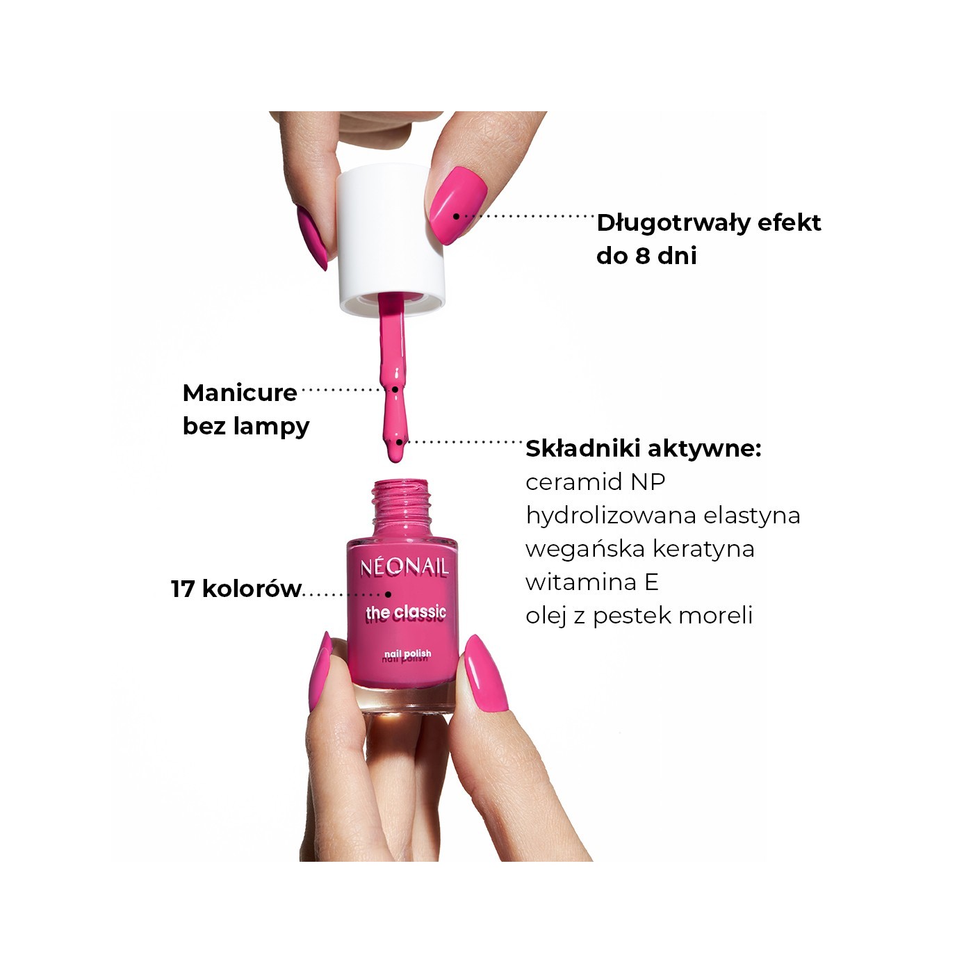 Lakier klasyczny do paznokci Rosy Pink 06 7,2 ml Lakier klasyczny do paznokci Rosy Pink 06 7,2 ml