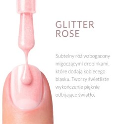 Regenerująca odżywka do paznokci Rescue Glow Tint 3in1 Nail Conditioner Glitter Rose