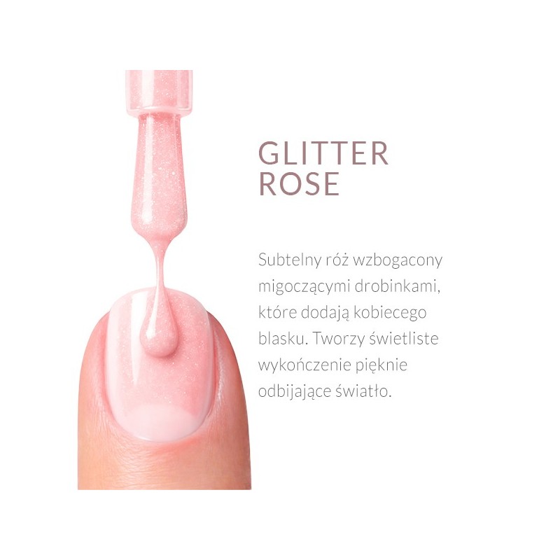 Regenerująca odżywka do paznokci Rescue Glow Tint 3in1 Nail Conditioner Glitter Rose