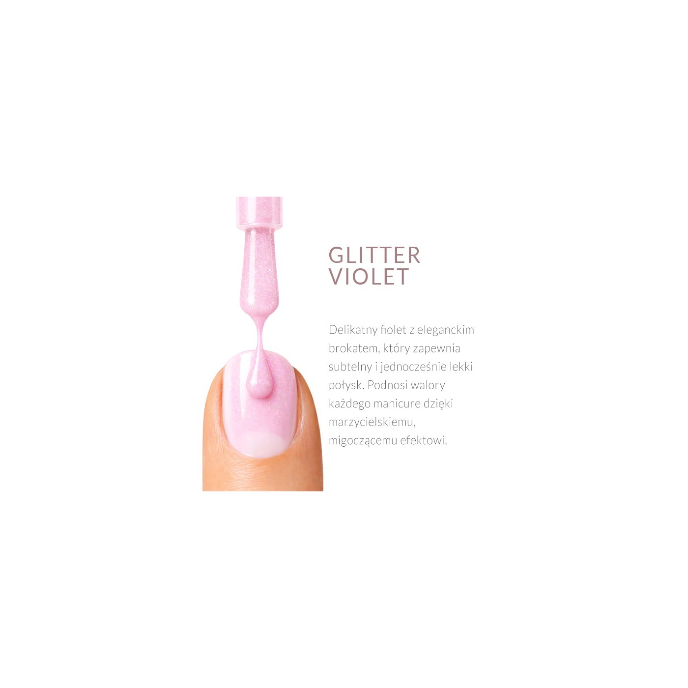 Regenerująca odżywka do paznokci Rescue Glow Tint 3in1 Nail Conditioner Glitter Violet Regenerująca odżywka do paznokci Rescue Glow Tint 3in1 Nail Conditioner Glitter Violet