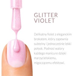 Regenerująca odżywka do paznokci Rescue Glow Tint 3in1 Nail Conditioner Glitter Violet Regenerująca odżywka do paznokci Rescue Glow Tint 3in1 Nail Conditioner Glitter Violet