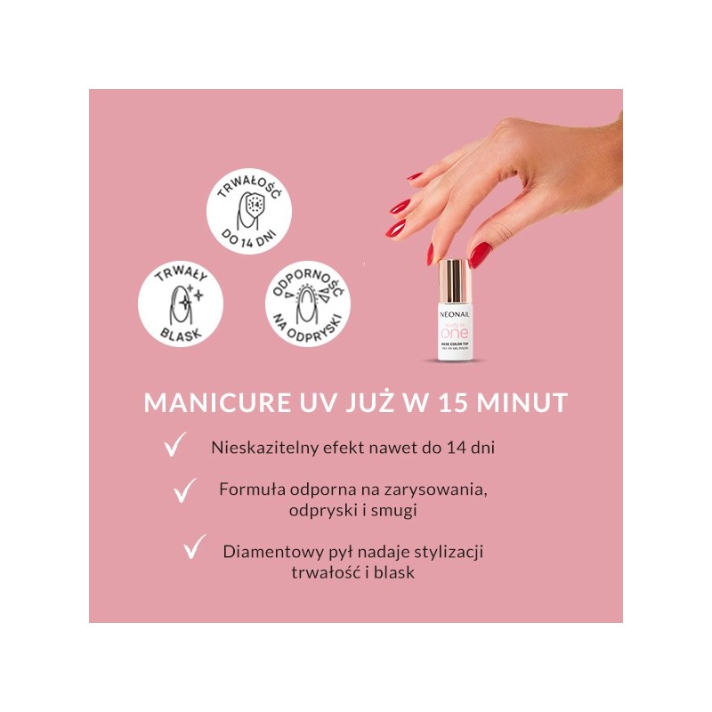 3w1 lakier hybrydowy One Soft Beige 04 7,2 ml 3w1 lakier hybrydowy One Soft Beige 04 7,2 ml