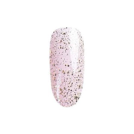Przezroczysty top hybrydowy Top Glow Gold Flakes | NEONAIL