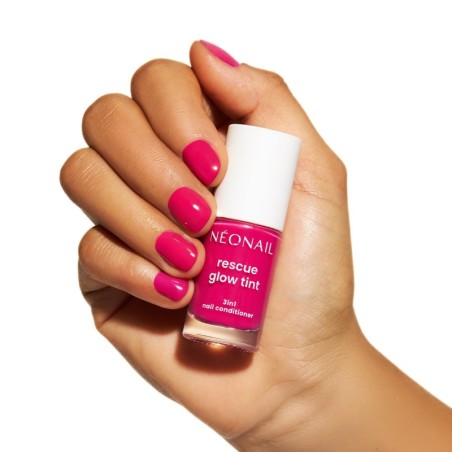 Regenerująca odżywka do paznokci Rescue Glow Tint 3in1 Nail Conditioner Magenta Pink