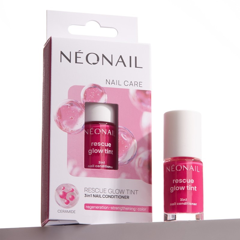 Regenerująca odżywka do paznokci Rescue Glow Tint 3in1 Nail Conditioner Magenta Pink