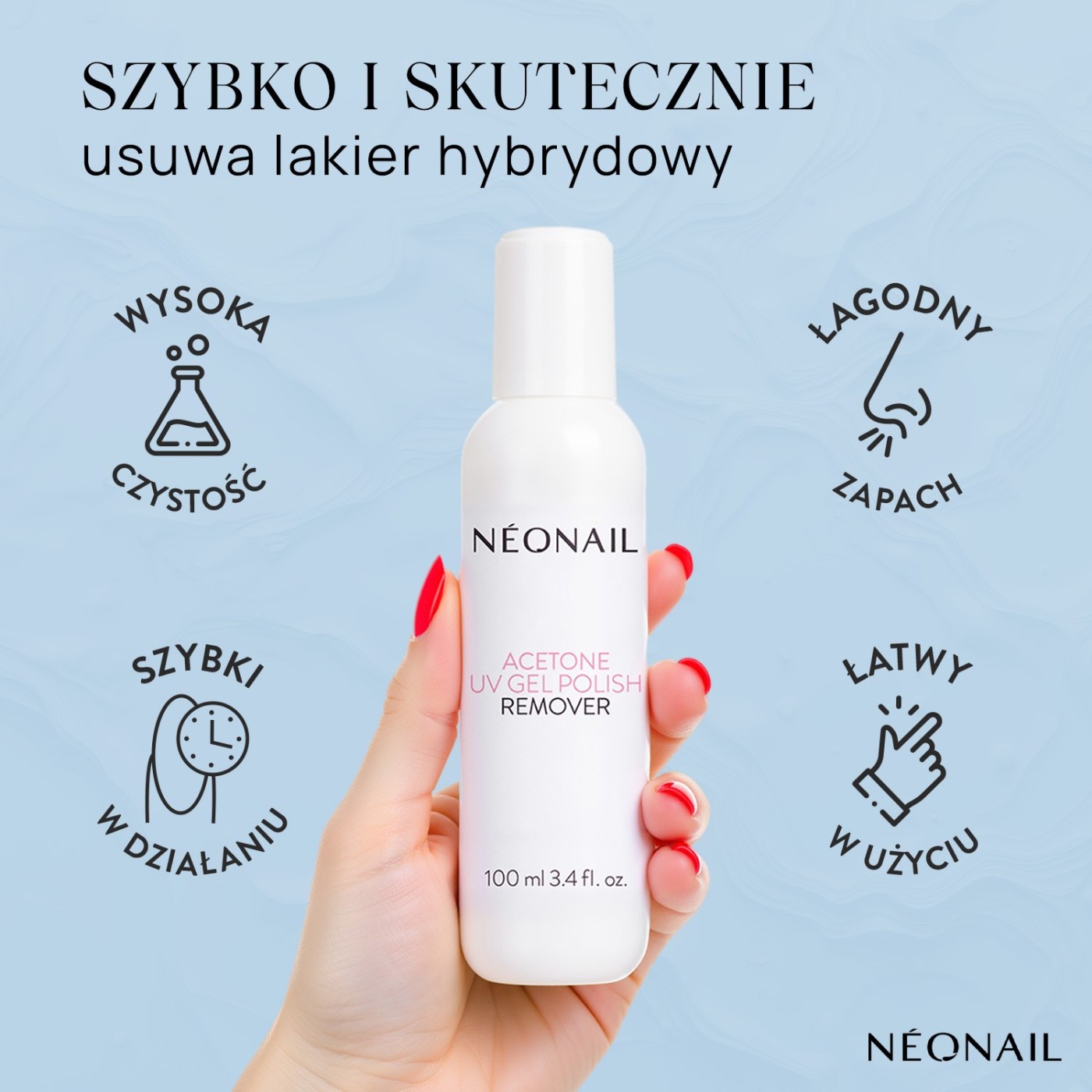 Acetone UV Gel Polish Remover - Aceton 100 ml | NEONAIL